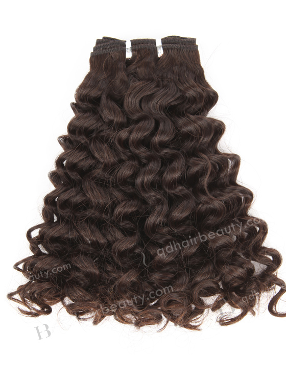 In Stock 7A Peruvian Virgin Hair 14" Double Drawn Water Curl Natural Color Machine Weft SM-6138